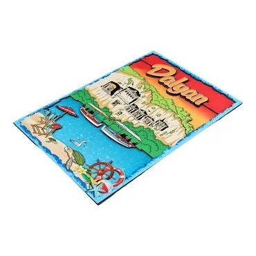 Wholesale Dalyan Themed Myros 20x29 cm Wooden Sign - 6