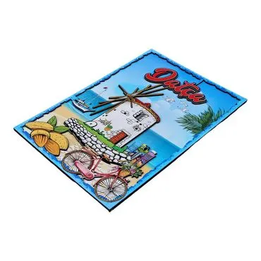 Toptan Datça Temalı Myros 20*29 Cm Ahşap Tabela  - 6