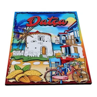 Toptan Datça Temalı Myros 20*29 Cm Ahşap Tabela  - 3