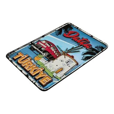 Toptan Datça Temalı Myros 20*29 Cm Ahşap Tabela  - 8