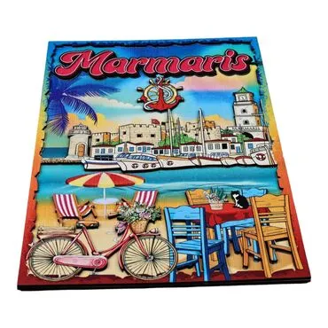 Marmaris Themed Wooden Customised Door Sign Board 200x290 Mm - 2