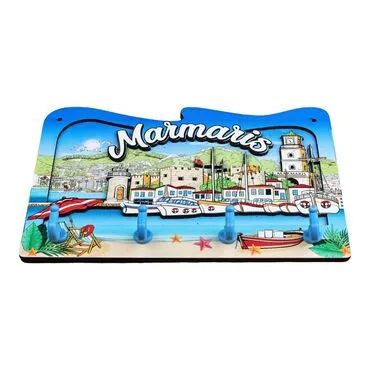Marmaris Themed Wooden Customised Door Sign Board 200x290 Mm - 4