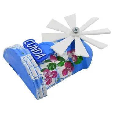 Cunda Themed Marine Themed Windmill Travel Fridge Magnet - 8