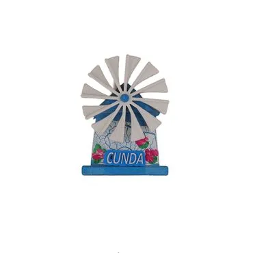 Cunda Themed Marine Themed Windmill Travel Fridge Magnet - 3