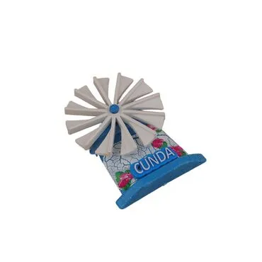 Cunda Themed Marine Themed Windmill Travel Fridge Magnet - 6