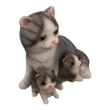 Wholesale Medium Mother and Kitten Polyester Cat - 5