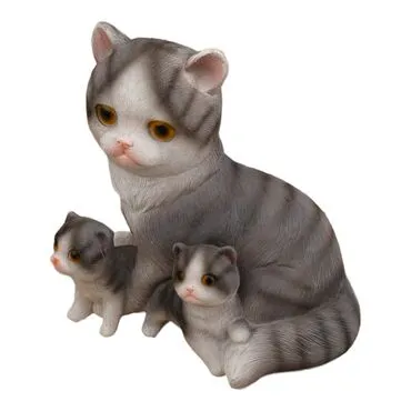 Wholesale Medium Mother and Kitten Polyester Cat - 9