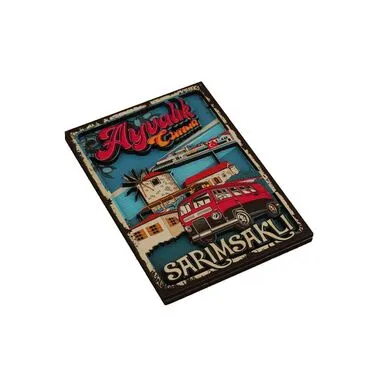 Wholesale Ayvalık Themed 3D Picture Wooden Refrigerator Magnet - 2