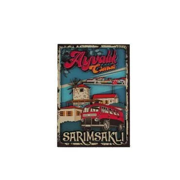 Wholesale Ayvalık Themed 3D Picture Wooden Refrigerator Magnet - 8