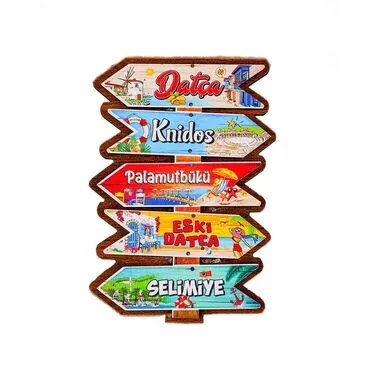 Wholesale 3D Picture Wooden Refrigerator Magnet - 02
