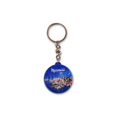 Wholesale Marmaris Themed Myros UV Square Keychain 42.3 mm - 4