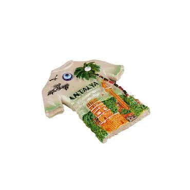 Wholesale Antalya Themed Stone and Mother of Pearl Polyester Refrigerator Magnet - 62