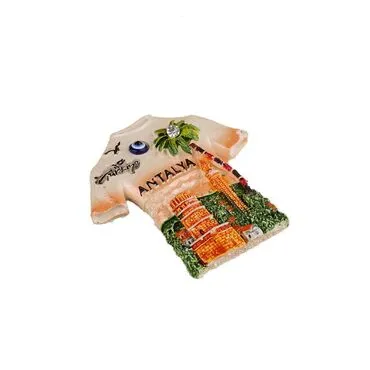 Wholesale Antalya Themed Stone and Mother of Pearl Polyester Refrigerator Magnet - 63