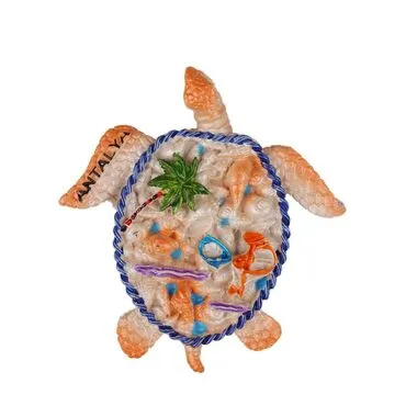 Wholesale Antalya Themed Stone and Mother of Pearl Polyester Refrigerator Magnet - 30