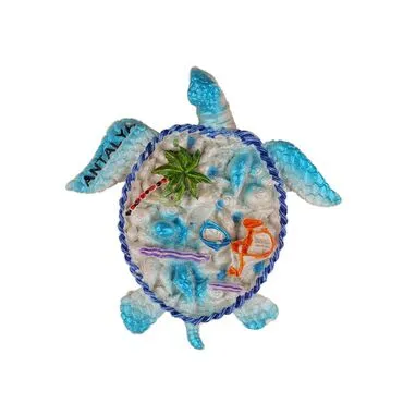 Wholesale Antalya Themed Stone and Mother of Pearl Polyester Refrigerator Magnet - 32