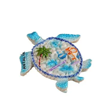 Wholesale Antalya Themed Stone and Mother of Pearl Polyester Refrigerator Magnet - 67
