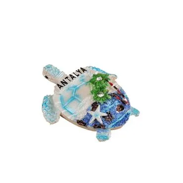 Wholesale Antalya Themed Stone and Mother of Pearl Polyester Refrigerator Magnet - 68