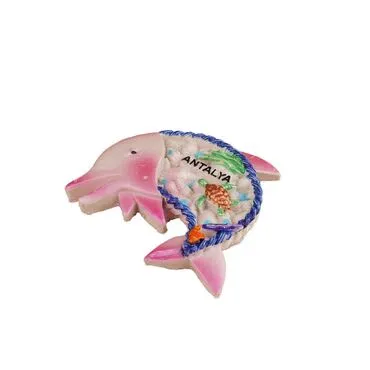 Wholesale Antalya Themed Stone and Mother of Pearl Polyester Refrigerator Magnet - 70