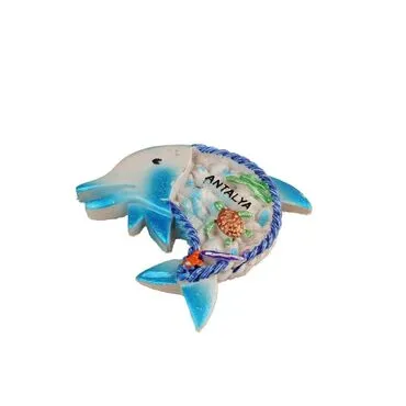 Wholesale Antalya Themed Stone and Mother of Pearl Polyester Refrigerator Magnet - 71