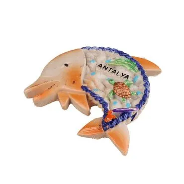 Wholesale Antalya Themed Stone and Mother of Pearl Polyester Refrigerator Magnet - 72