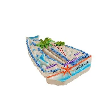 Wholesale Antalya Themed Stone and Mother of Pearl Polyester Refrigerator Magnet - 82
