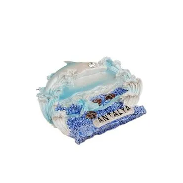 Wholesale Antalya Themed Stone and Mother of Pearl Polyester Refrigerator Magnet - 83