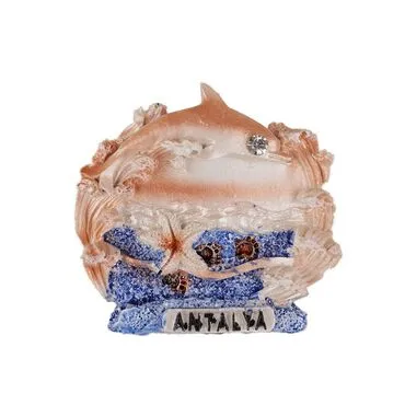 Wholesale Antalya Themed Stone and Mother of Pearl Polyester Refrigerator Magnet - 19