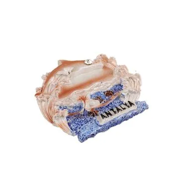 Wholesale Antalya Themed Stone and Mother of Pearl Polyester Refrigerator Magnet - 84
