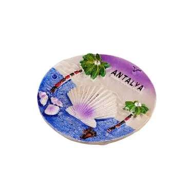Wholesale Antalya Themed Stone and Mother of Pearl Polyester Refrigerator Magnet - 85