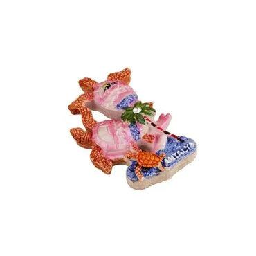 Wholesale Antalya Themed Stone and Mother of Pearl Polyester Refrigerator Magnet - 49