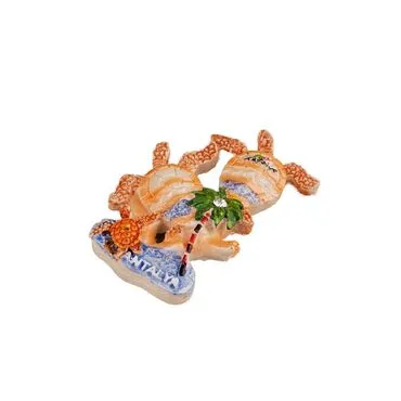 Wholesale Antalya Themed Stone and Mother of Pearl Polyester Refrigerator Magnet - 52