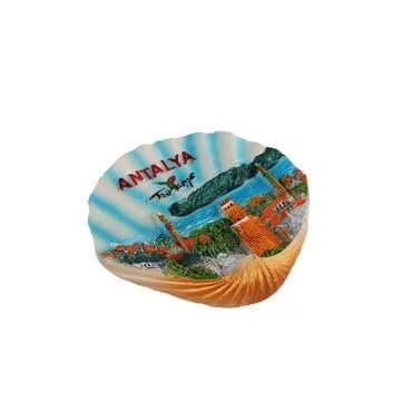 Wholesale Antalya Themed Stone and Mother of Pearl Polyester Refrigerator Magnet - 55