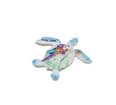 Wholesale Dalyan Themed Stone and Mother of Pearl Polyester Refrigerator Magnet - 20