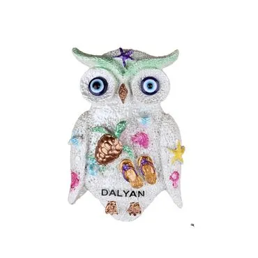 Wholesale Dalyan Themed Stone and Mother of Pearl Polyester Refrigerator Magnet - 4