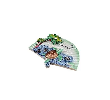 Wholesale Dalyan Themed Stone and Mother of Pearl Polyester Refrigerator Magnet - 16