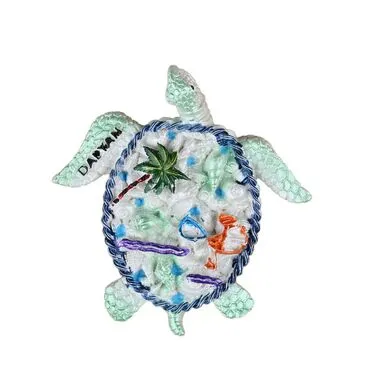 Wholesale Dalyan Themed Stone and Mother of Pearl Polyester Refrigerator Magnet - 10