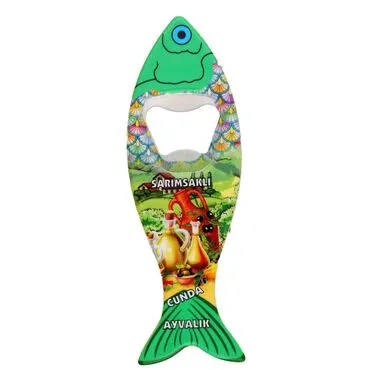 Wholesale Ayvalık Themed Myros UV Fish Bottle Opener 42*130 mm - 5
