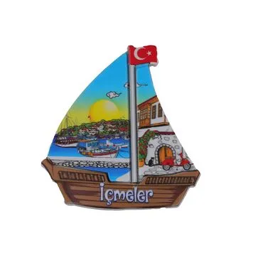 Wholesale Myros UV Sailboat Shaped Refrigerator Magnet 77*80 mm - 3