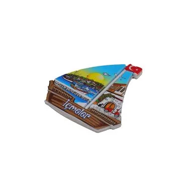 Wholesale Myros UV Sailboat Shaped Refrigerator Magnet 77*80 mm - 7