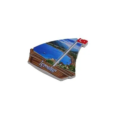 Wholesale Myros UV Sailboat Shaped Refrigerator Magnet 77*80 mm - 8