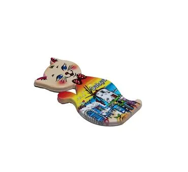 Wholesale Datça Themed Myros UV Cat Shaped Refrigerator Magnet 43*87 mm - 7