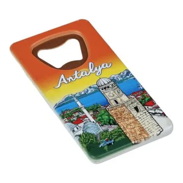 Wholesale Antalya Themed Myros UV Rectangle Bottle Opener 52*100 mm - 6
