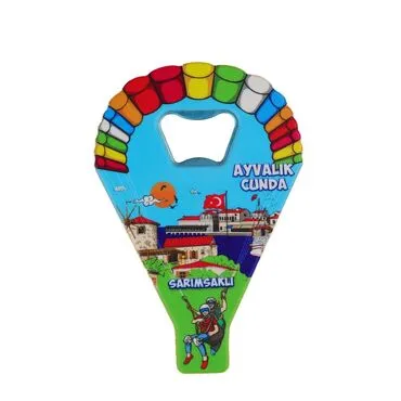 Wholesale Ayvalık Region Themed Myros UV Parachute Bottle Opener - 3