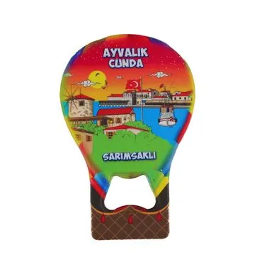 Wholesale Ayvalık Region Themed Myros UV Parachute Bottle Opener - 4