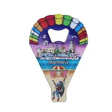 Wholesale Marmaris Themed Myros UV Parachute Bottle Opener - 3