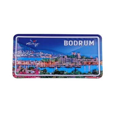 Wholesale Bodrum Themed Embossed PVC Refrigerator Magnet 60x120 mm