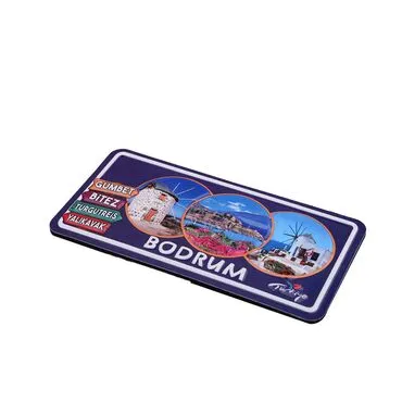 Wholesale Bodrum Themed Embossed PVC Refrigerator Magnet 60x120 mm - 15