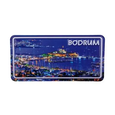 Wholesale Bodrum Themed Embossed PVC Refrigerator Magnet 60x120 mm - 6