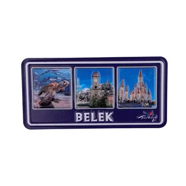 Belek Themed Embossed Pvc Oppression Fridge Magnet - 4