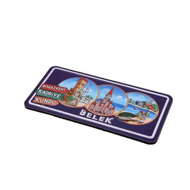 Belek Themed Embossed Pvc Oppression Fridge Magnet - 10